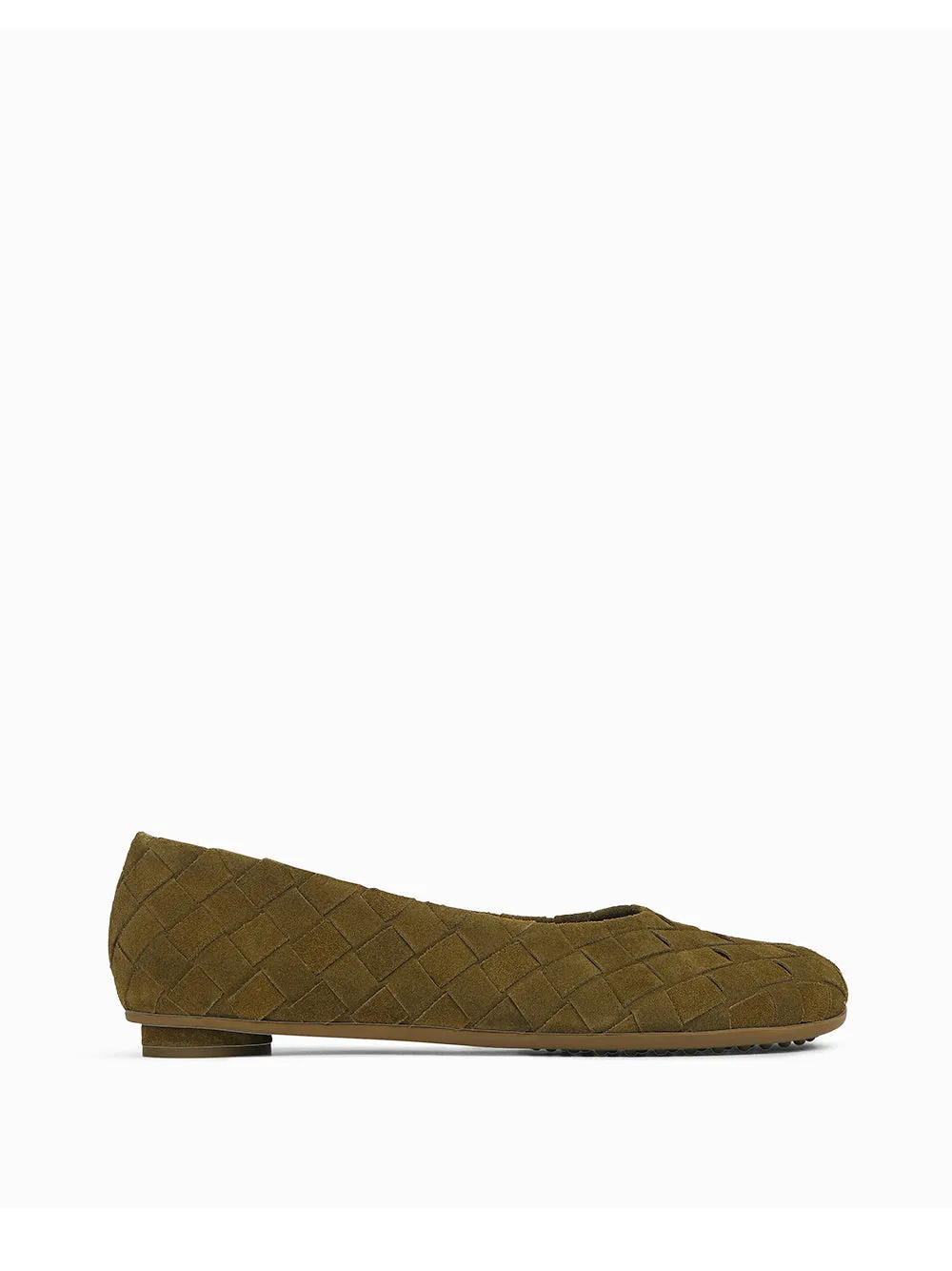 Suede Atomic Ballerina Flats