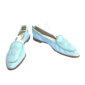 Vintage Blue Leather Flats
